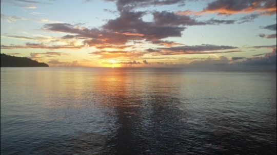 Coucher de soleil sur MBouanatsa