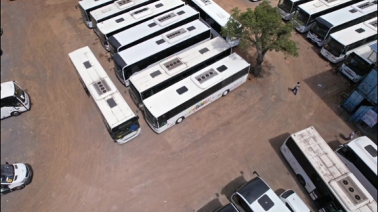 Dépot de bus Halo - Vue de drone