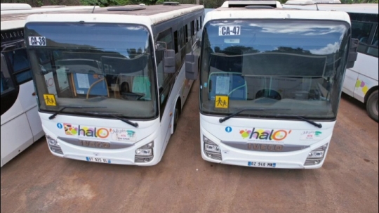 Dépot de bus Halo - Vue de drone