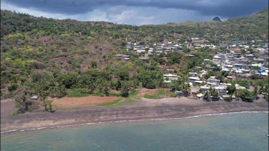 Littoral de M'Tsamoudou par drone