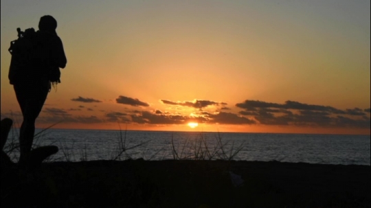 Préparatifs plongée de nuit - Coucher de soleil
