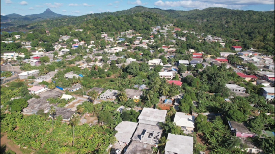 Village de Bandrele vu du ciel