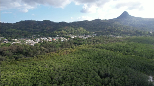 Village de Chirongui vu du ciel