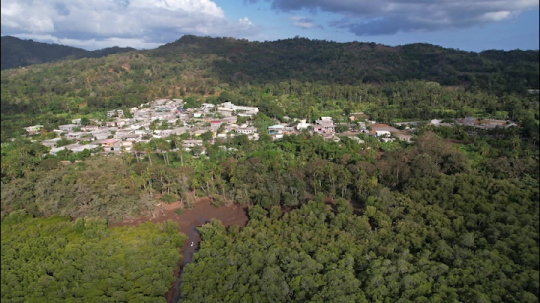 Village de M'Ramadoudou vu du ciel