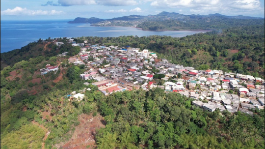 Village de Tsingoni vu du ciel