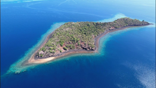 Vue aérienne de l'îlot Handrema