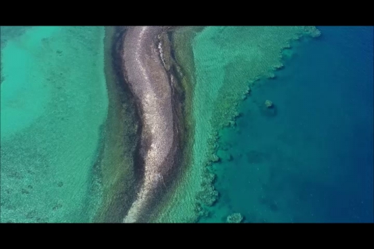 Vue aérienne de l'îlot Mbouini