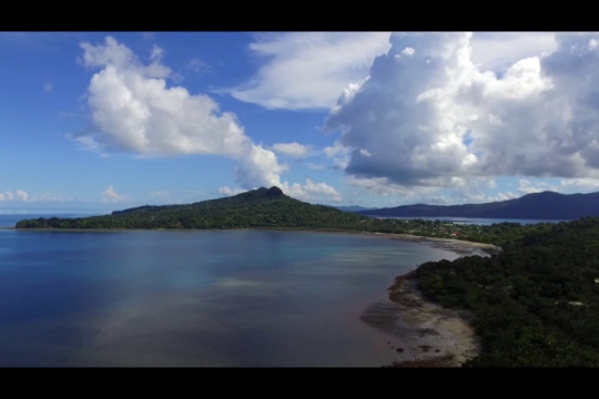 Vue aérienne depuis Mzouazia