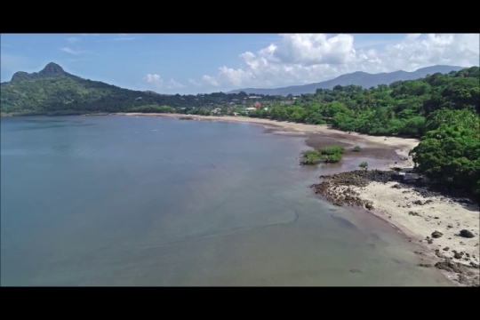Vue aérienne depuis Mzouazia