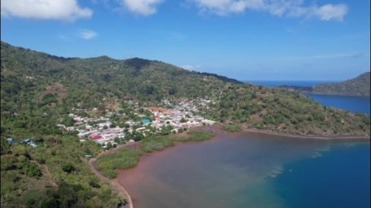 Vue aérienne du village de Handrema