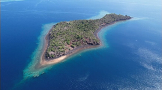 Vue de drone de l'ilot Handrema