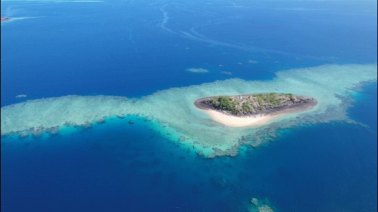 Vue de drone de l'ilot M'Tsongoma