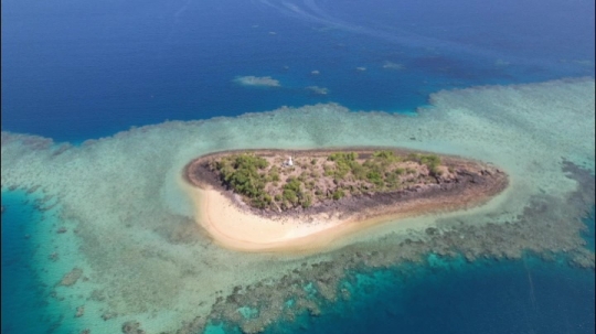 Vue de drone de l'ilot M'Tsongoma