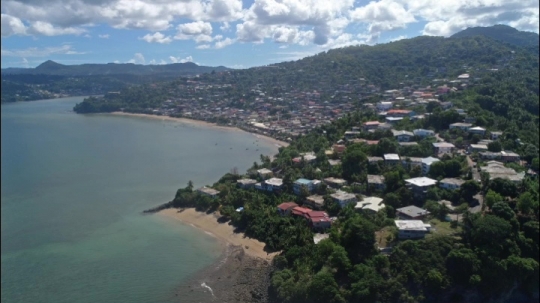 Vue de Sada par drone