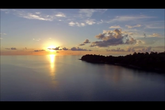 Vue par drone depuis M\