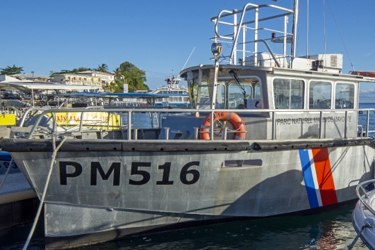 Bateau du Parc Marin de Mayotte
