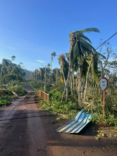 Cyclone Chido - Dégats d'après Chido - Sud de Mayotte