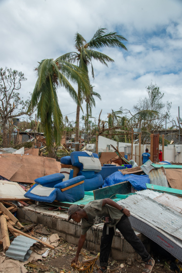 Cyclone Chido - Quartiers détruits
