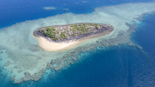 Ilot de Mtsongoma vu du ciel
