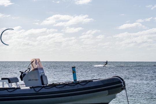 Kitesurf ilot sable blanc-3
