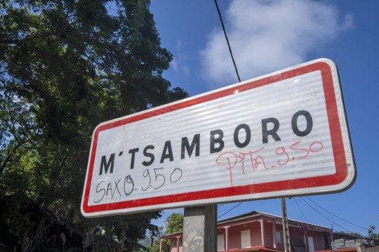 Panneau de signalisation commune de M'Tsamboro