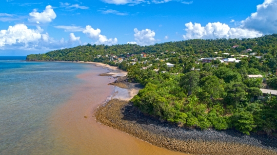 Vue aérienne de Boueni village