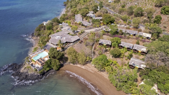 Vue de drone de l'hôtel Sakouli